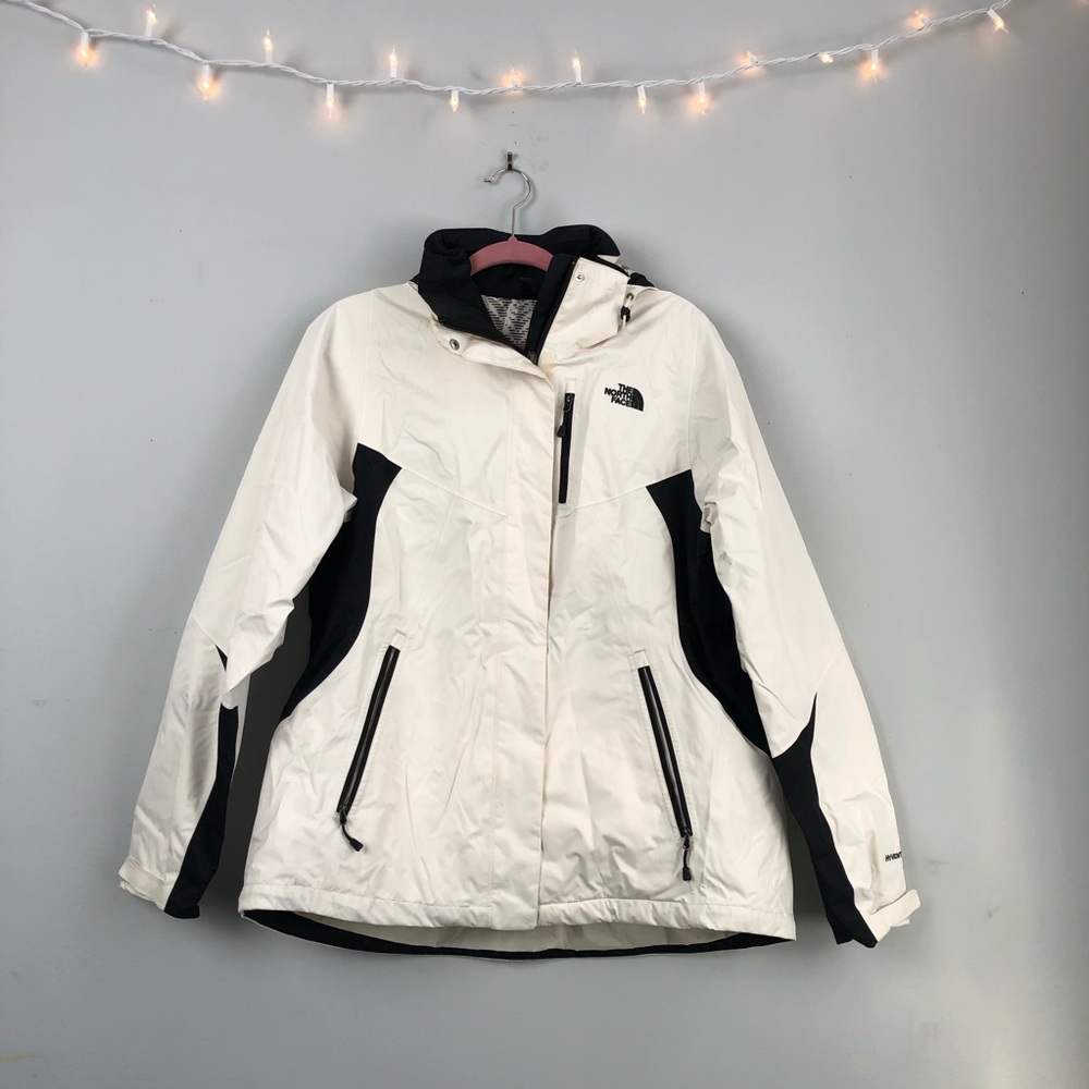 The North Face White Rain Jacket/Wind Breaker